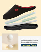 Men's Two-Tone Memory Foam Slippers