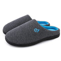 Men's Two-Tone Memory Foam Slippers