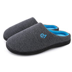 Men's Two-Tone Memory Foam Slippers