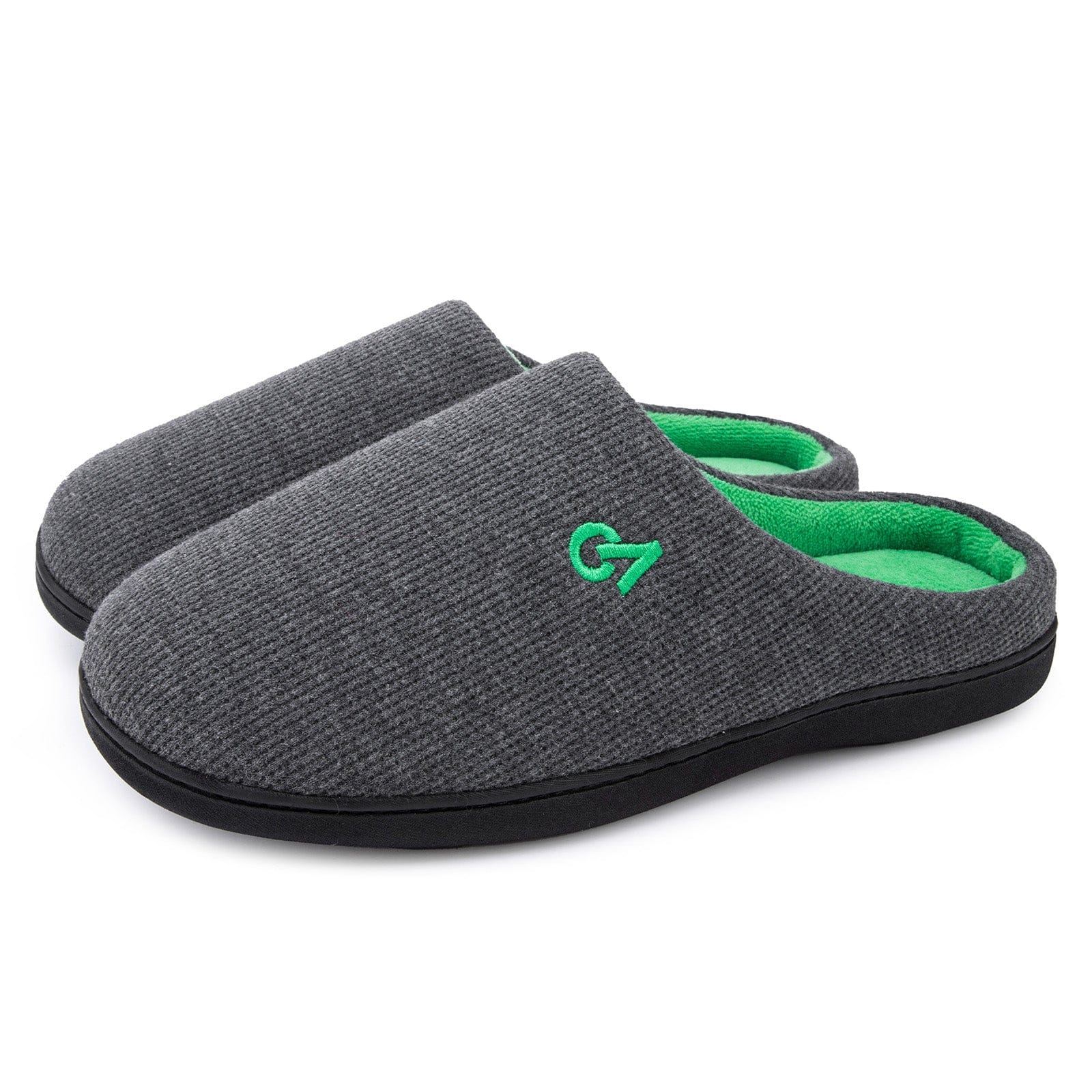 Men's Two-Tone Memory Foam Slippers