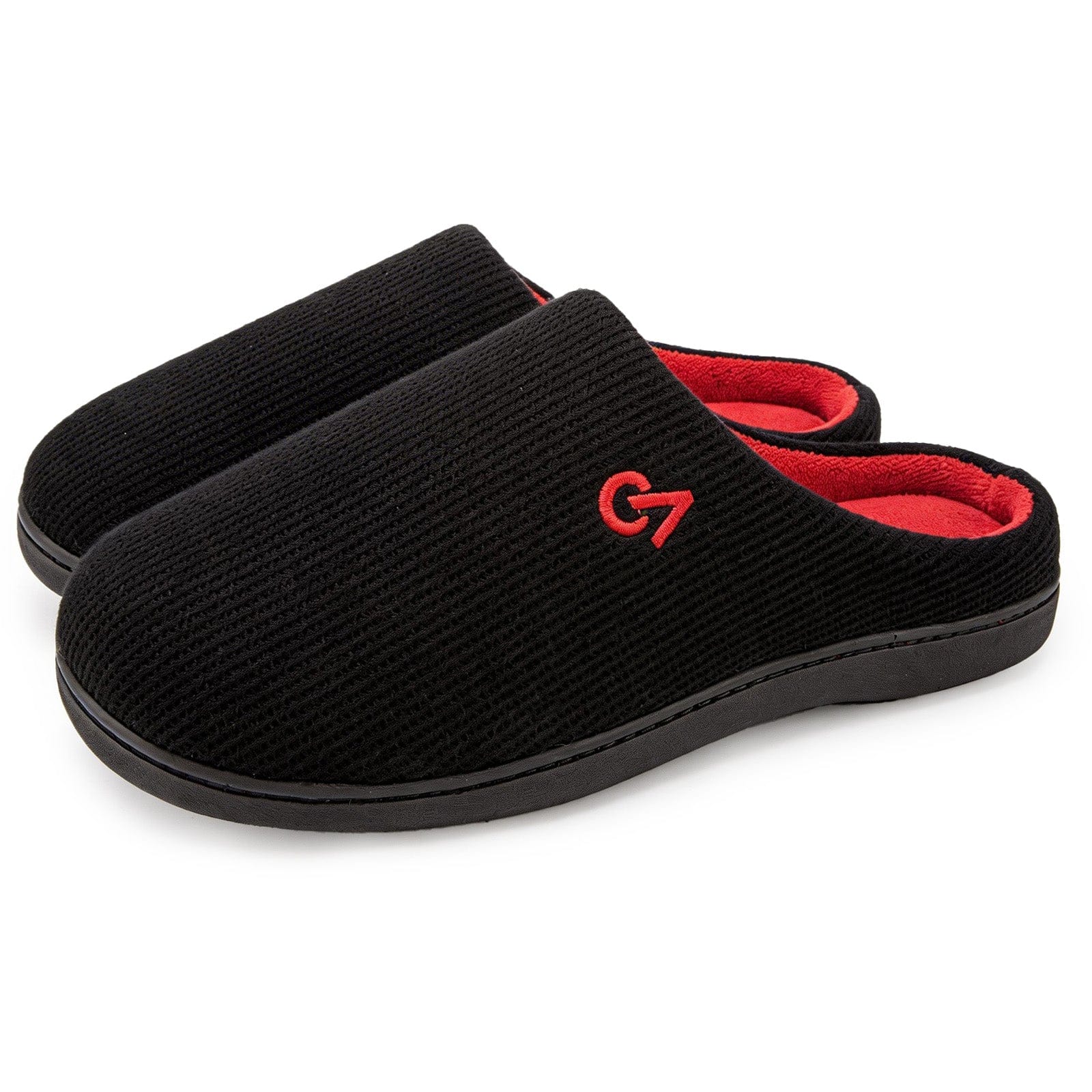Men's Two-Tone Memory Foam Slippers