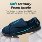 Men's Adjustable Memory Foam Extra Wide Shoes for Diabetic Edema Swollen Feet