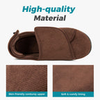 Men's Adjustable Memory Foam Extra Wide Shoes for Diabetic Edema Swollen Feet