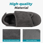 Men's Adjustable Memory Foam Extra Wide Shoes for Diabetic Edema Swollen Feet