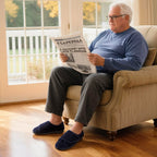 Men's Adjustable Memory Foam Extra Wide Shoes for Diabetic Edema Swollen Feet