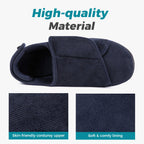 Men's Adjustable Memory Foam Extra Wide Shoes for Diabetic Edema Swollen Feet