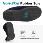 Men's Adjustable Memory Foam Extra Wide Shoes for Diabetic Edema Swollen Feet