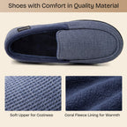 Men's Comfort Memory Foam Moccasin Slippers