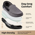Men's Comfort Memory Foam Moccasin Slippers