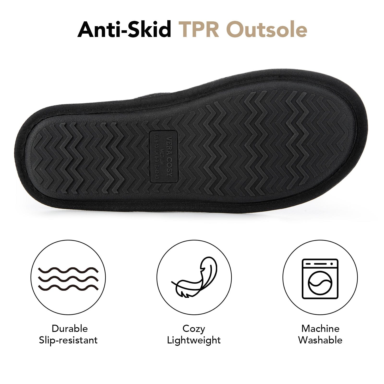 Men's Corduroy Scuff Slippers