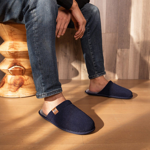 Men's Corduroy Scuff Slippers