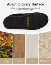 Men's Moccasin Slippers Comfy Soft Durable Slip-on Indoor Memory Foam House Shoes