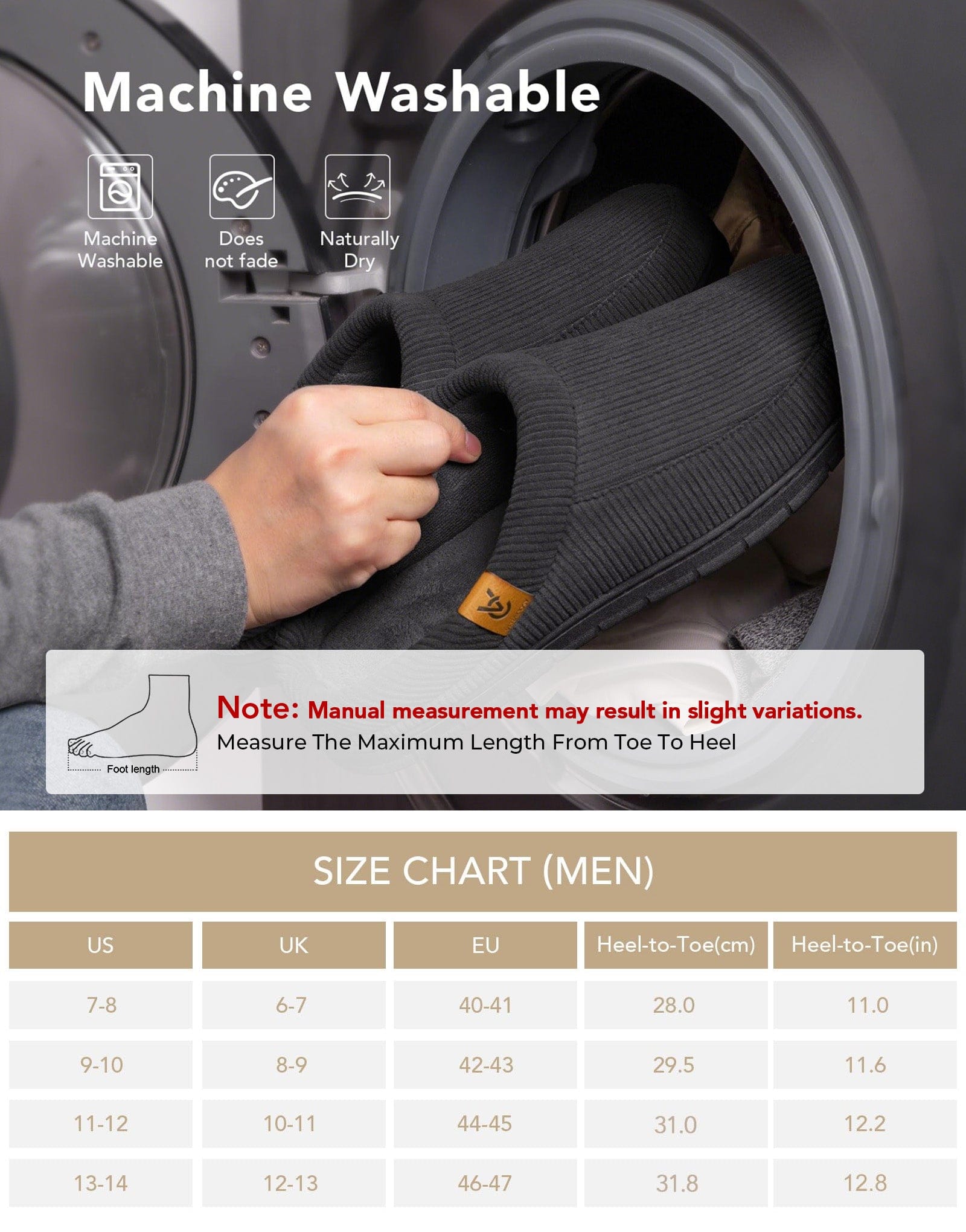 Men's Moccasin Slippers Comfy Soft Durable Slip-on Indoor Memory Foam House Shoes