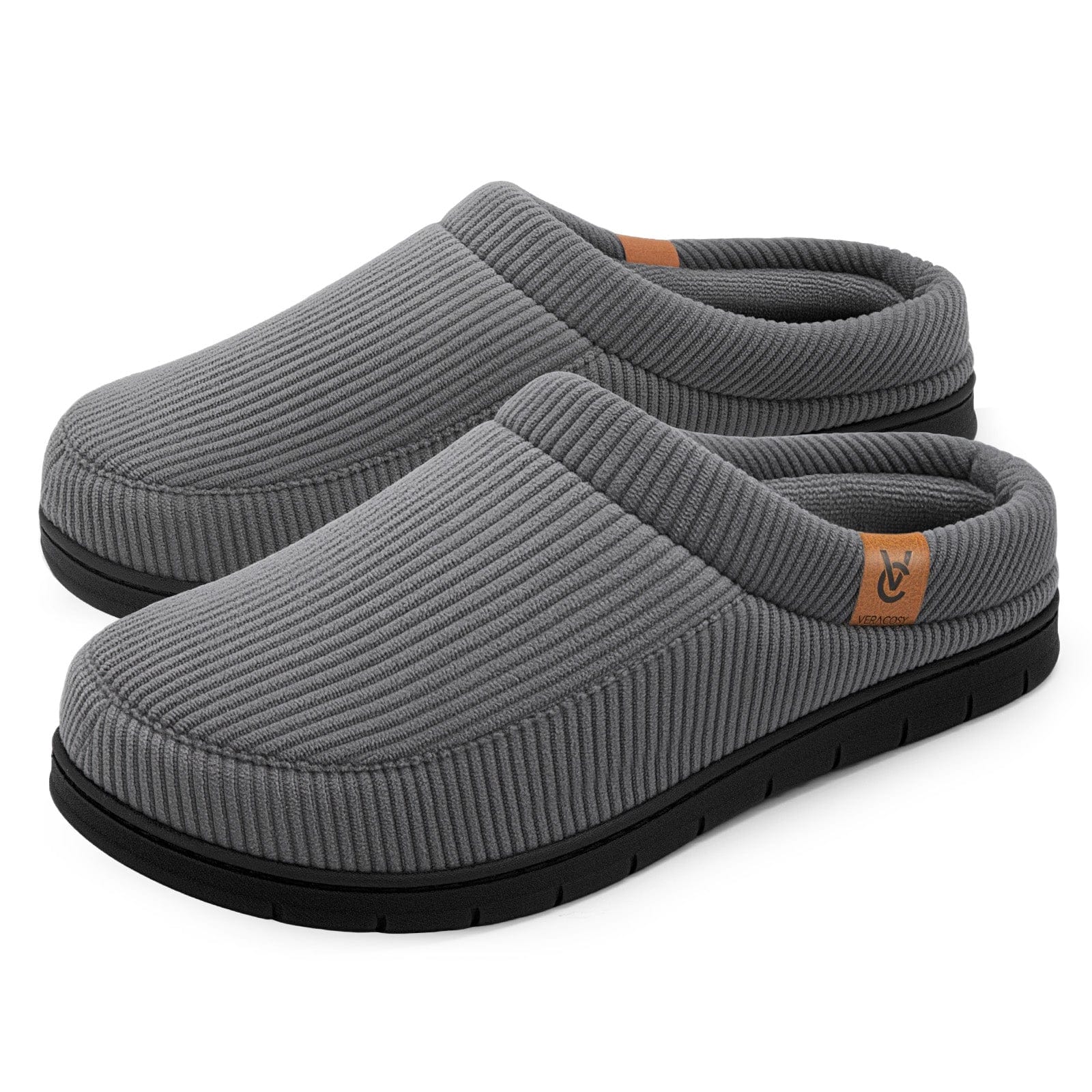 Men's Moccasin Slippers Comfy Soft Durable Slip-on Indoor Memory Foam House Shoes