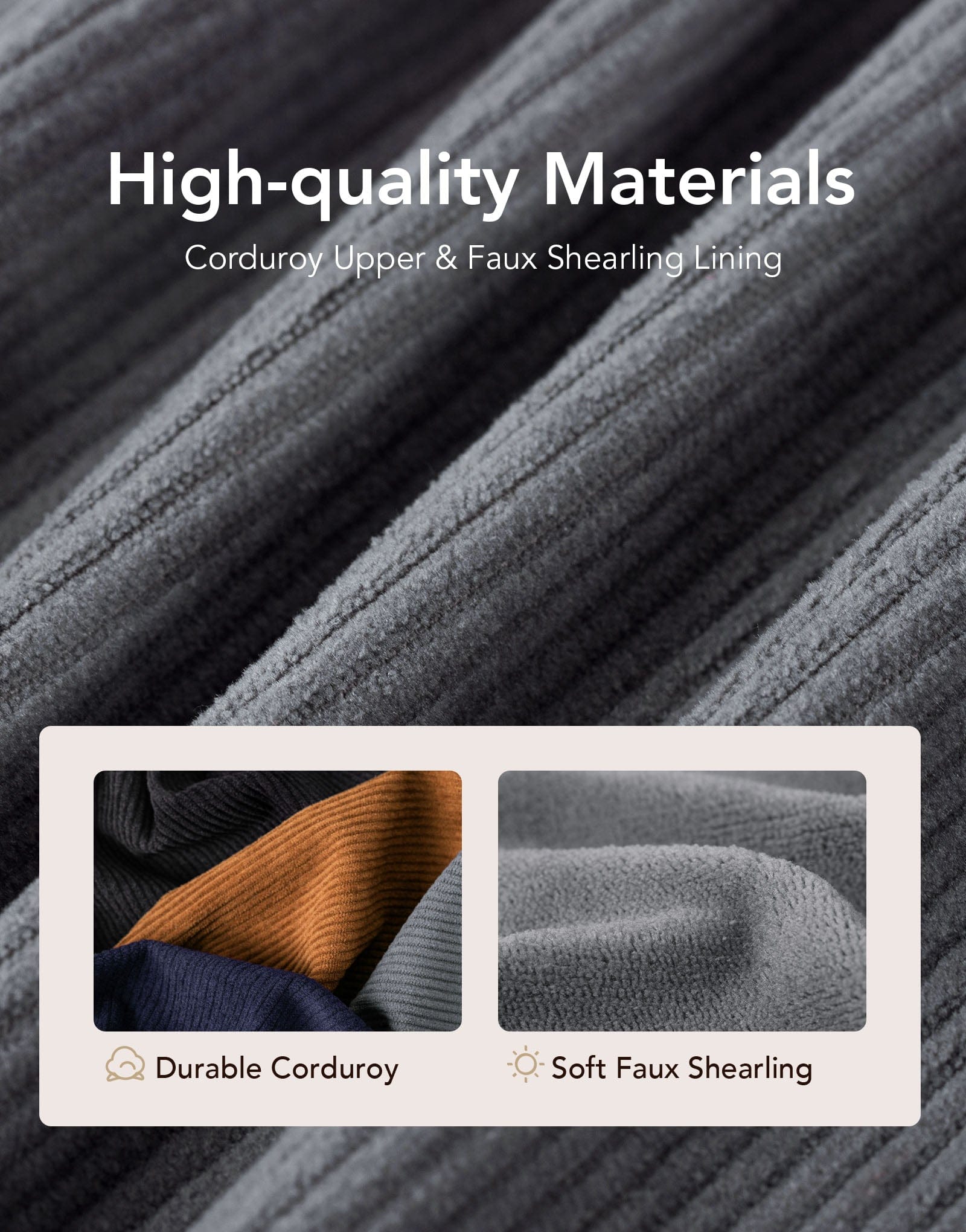 Men's Moccasin Slippers Comfy Soft Durable Slip-on Indoor Memory Foam House Shoes