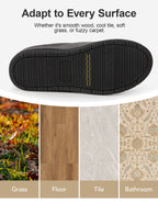 Men's Moccasin Slippers Comfy Soft Durable Slip-on Indoor Memory Foam House Shoes