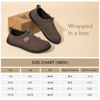 Men's Quilted Slippers with Elastic Gore and Anti Skid Outsole for Outdoor