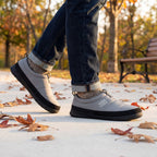 Men's Quilted Slippers with Elastic Gore and Anti Skid Outsole for Outdoor