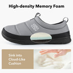 Men's Quilted Slippers with Elastic Gore and Anti Skid Outsole for Outdoor