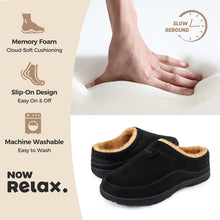 Men's Moccasin Slippers Soft Warm Non-slip Memory Foam Indoor House Shoes