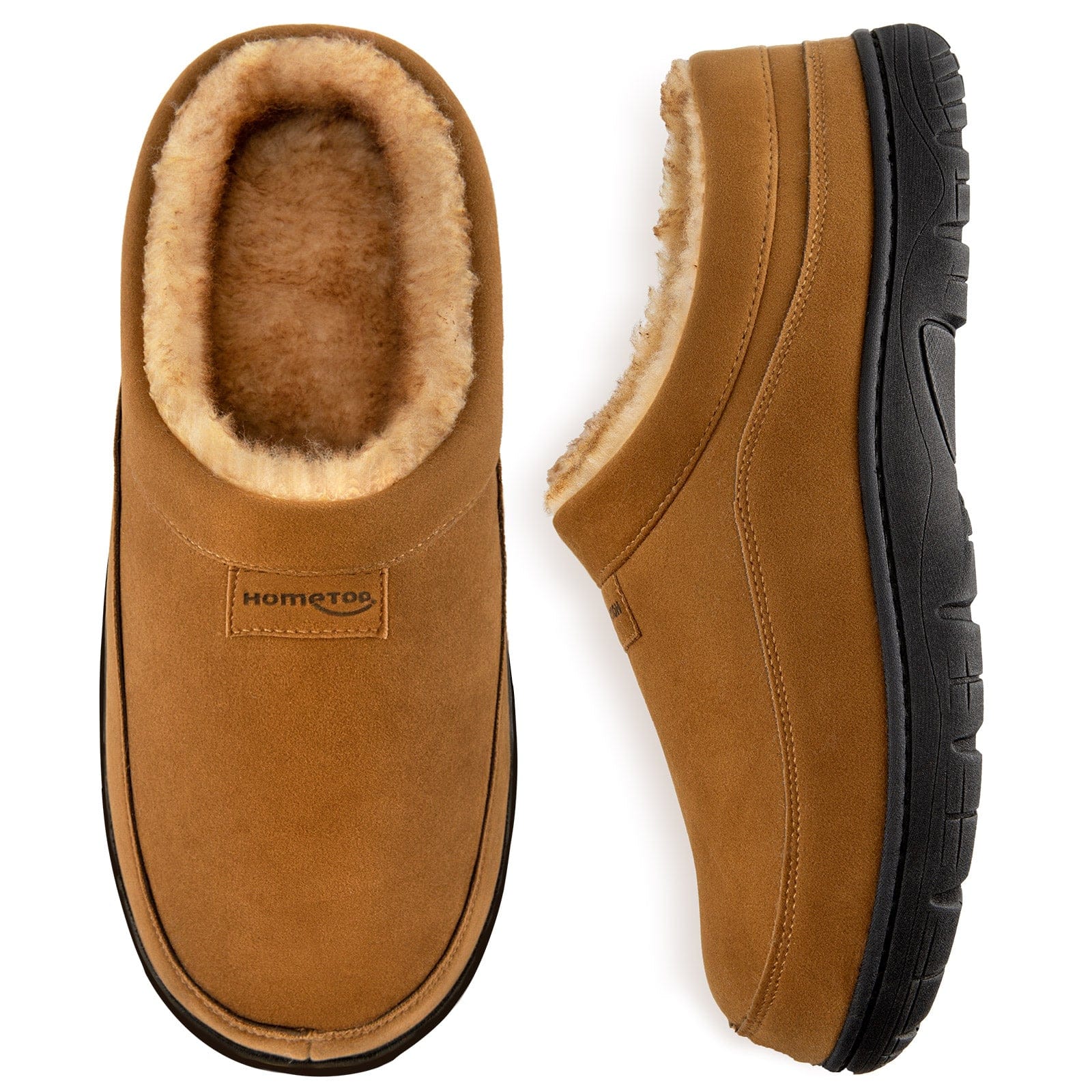 Men's Moccasin Slippers Soft Warm Non-slip Memory Foam Indoor House Shoes