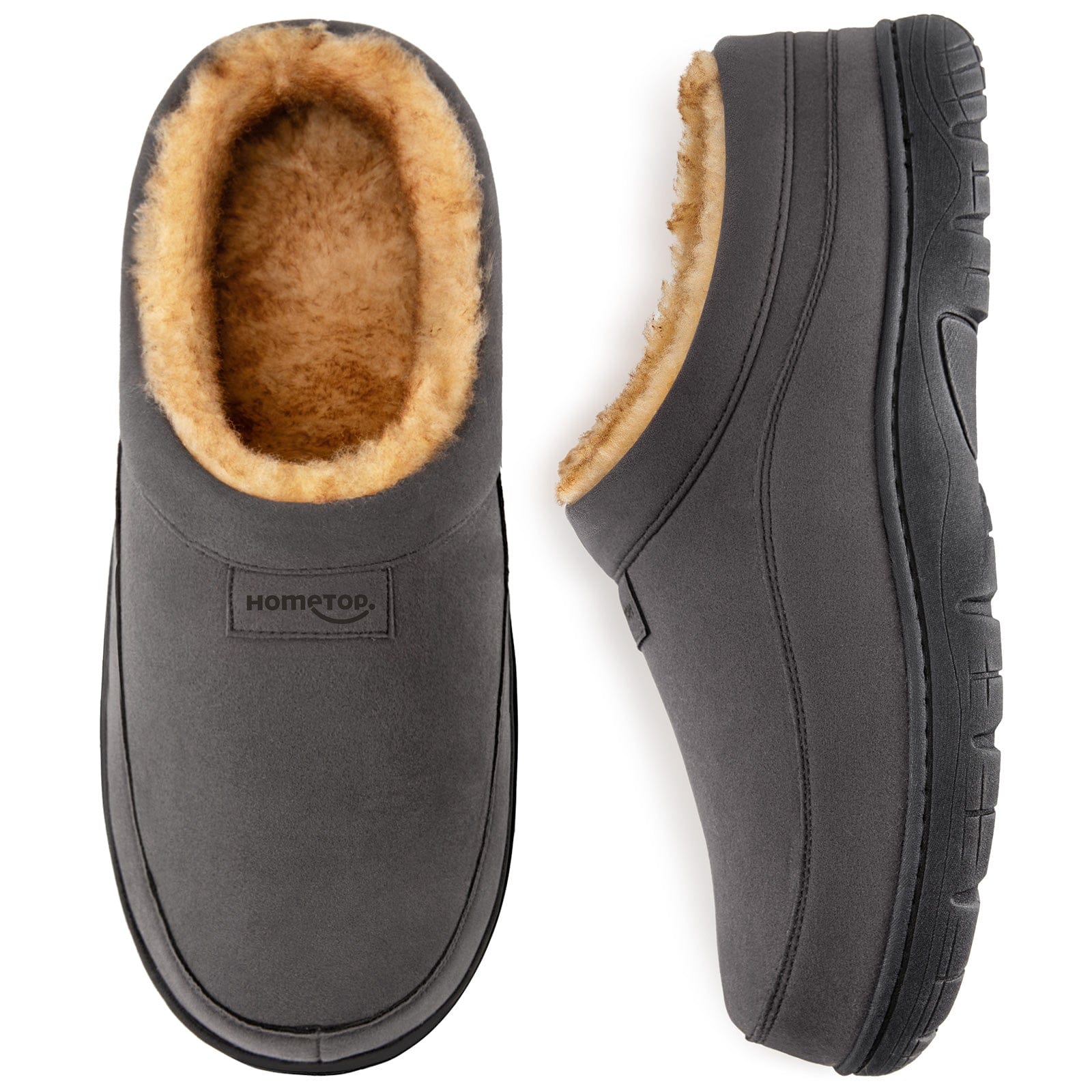 Men's Moccasin Slippers Soft Warm Non-slip Memory Foam Indoor House Shoes