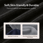 Men's Cosy Slip-on Slippers Corduroy Memory Foam Indoor House Shoes