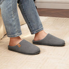 Men's Cosy Slip-on Slippers Corduroy Memory Foam Indoor House Shoes