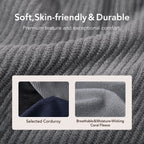 Men's Cosy Slip-on Slippers Corduroy Memory Foam Indoor House Shoes