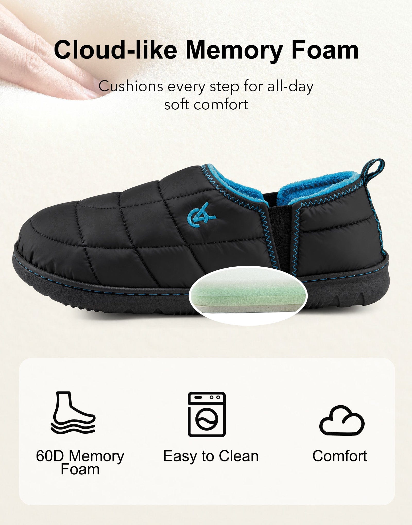 Men's Quilted Slippers