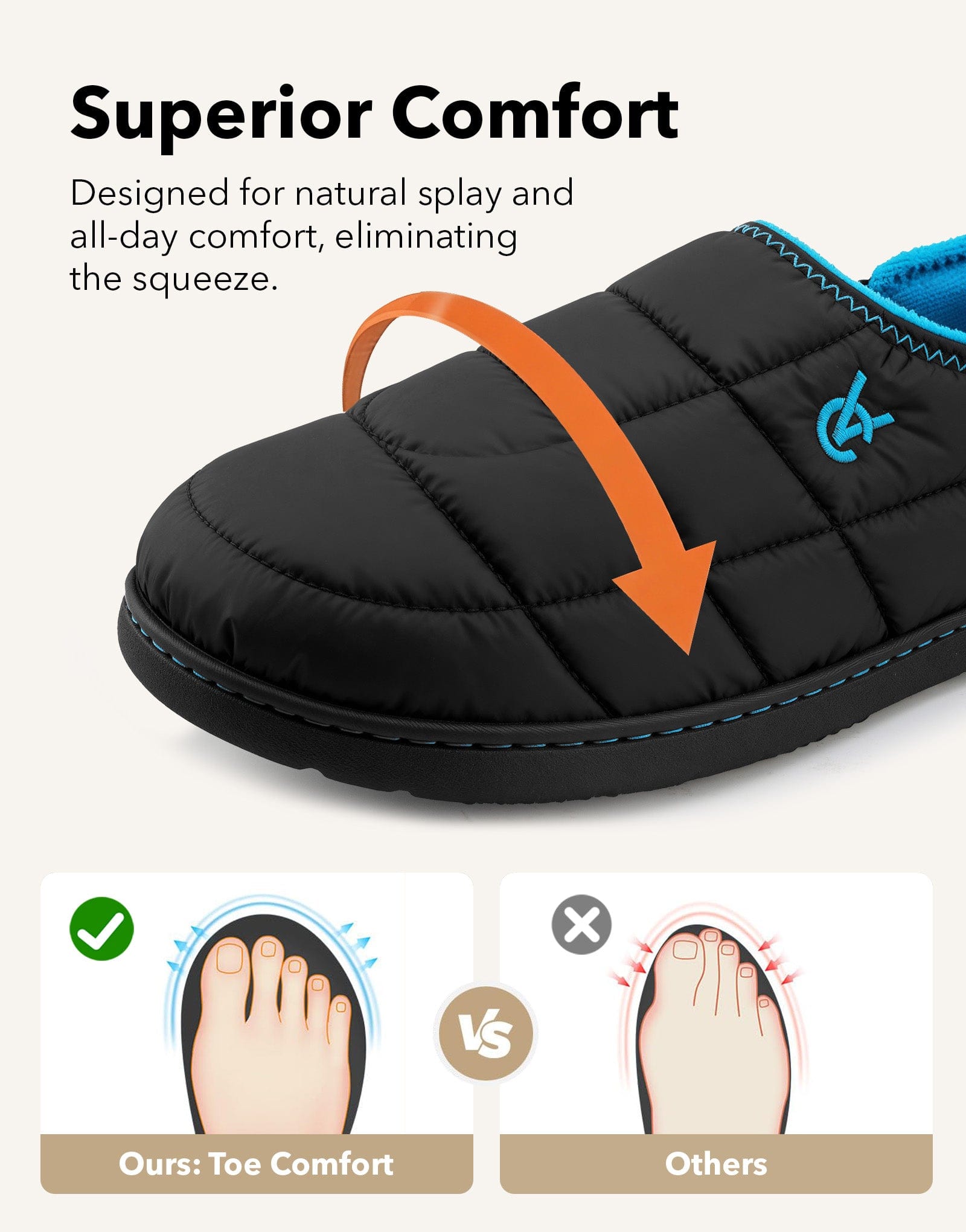 Men's Quilted Slippers