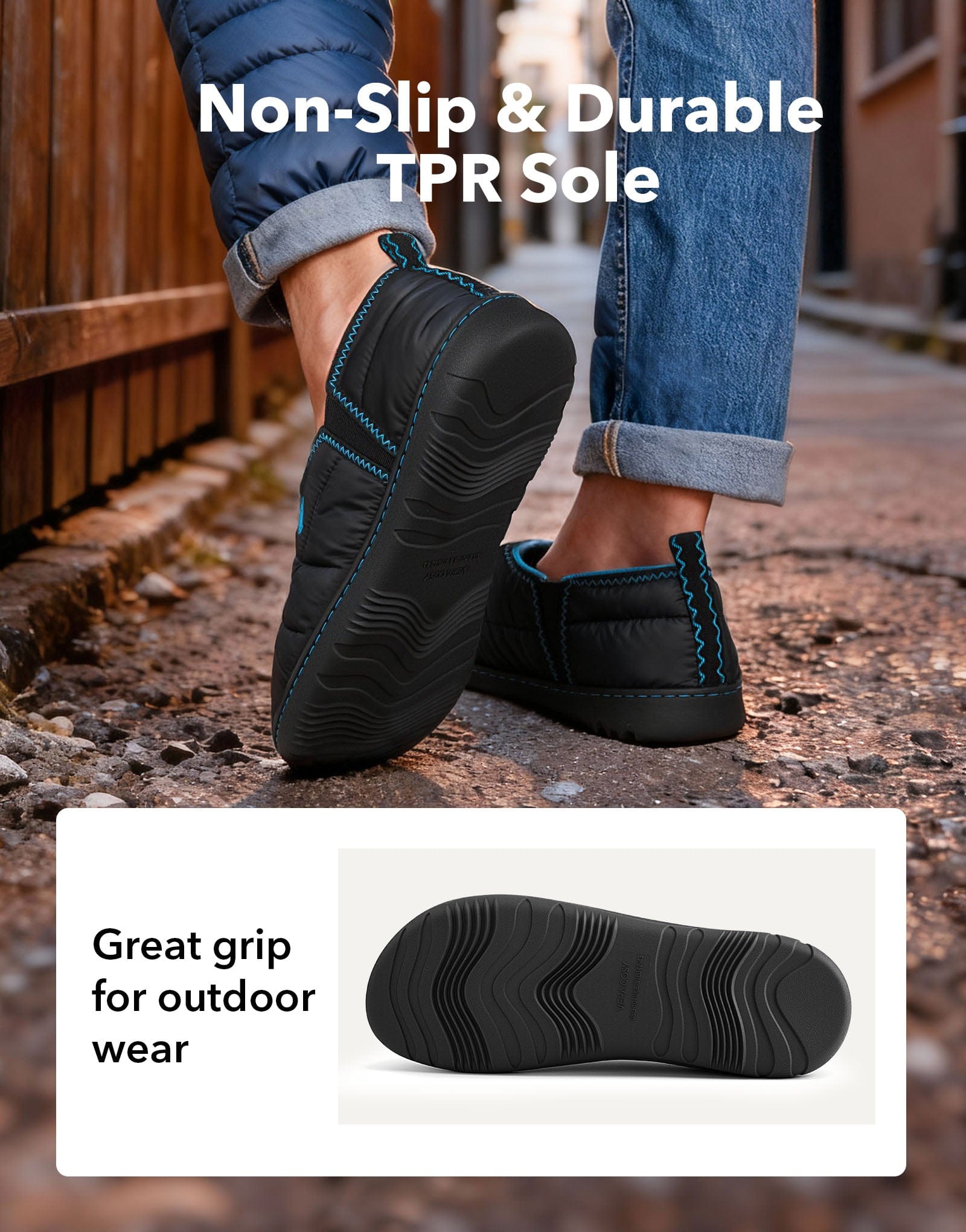 Men's Quilted Slippers