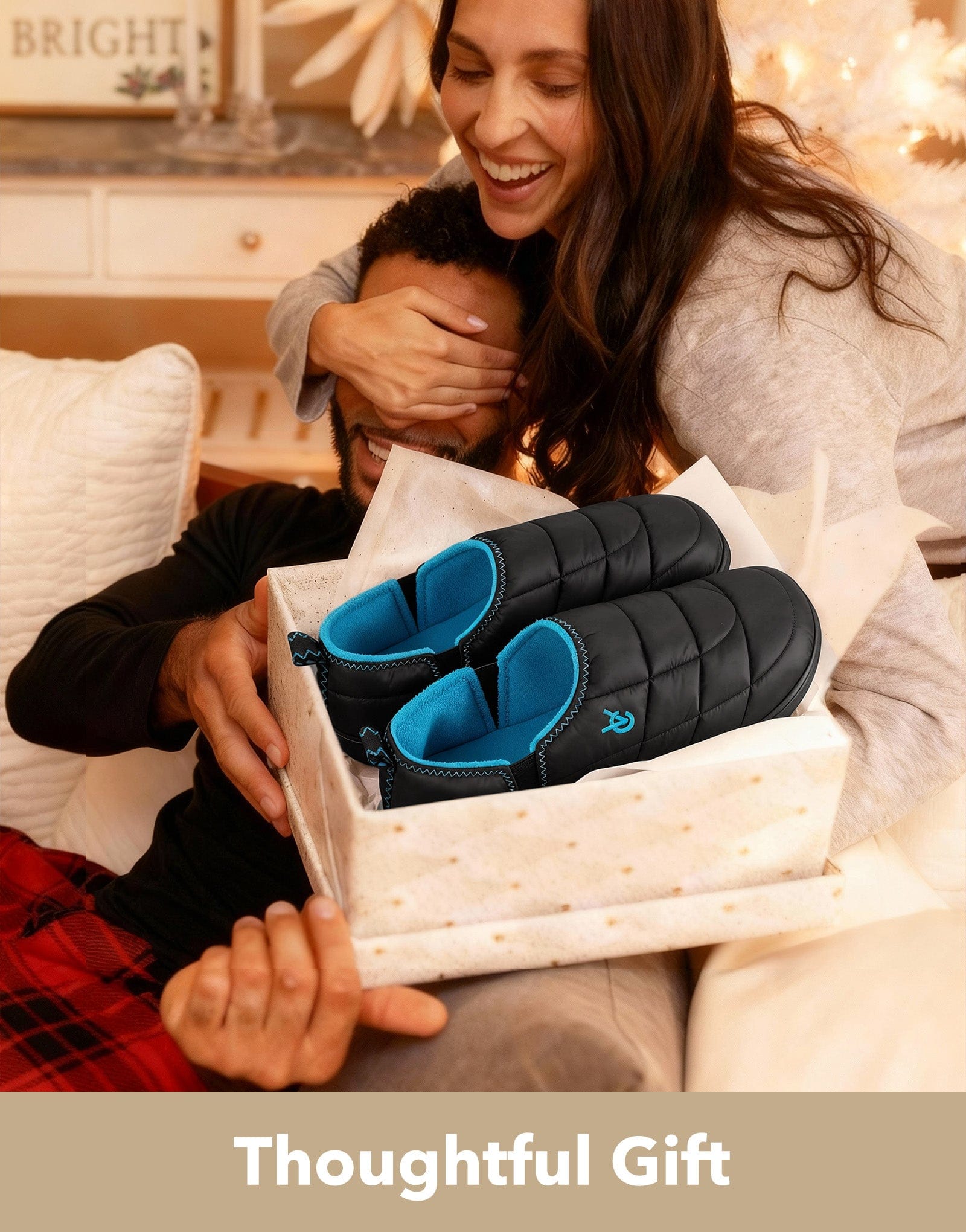 Men's Quilted Slippers