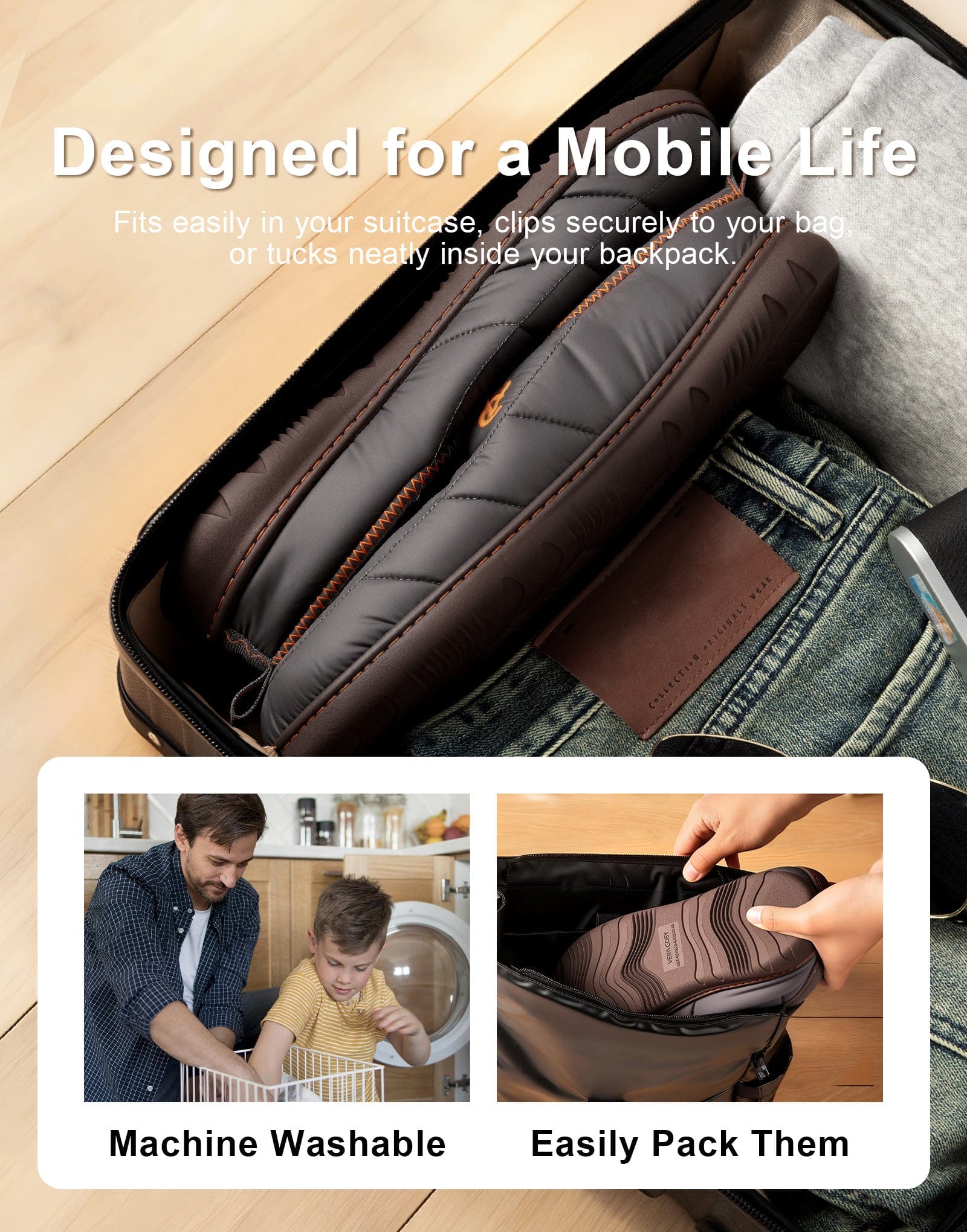 Men's Quilted Slip on Slippers