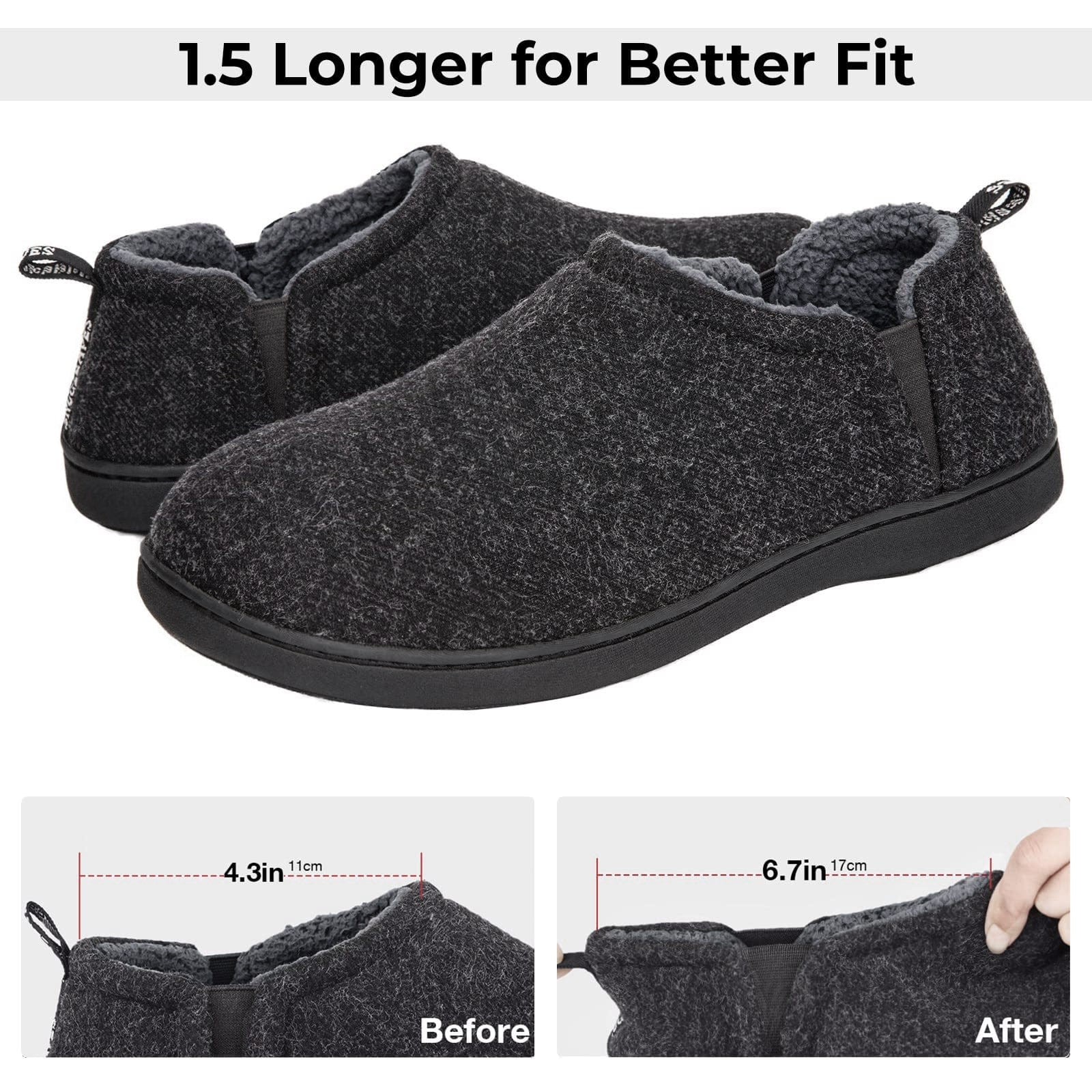 Men's Faux Wool Slippers