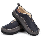Men's Micro Suede Memory Foam Moccasin Slippers
