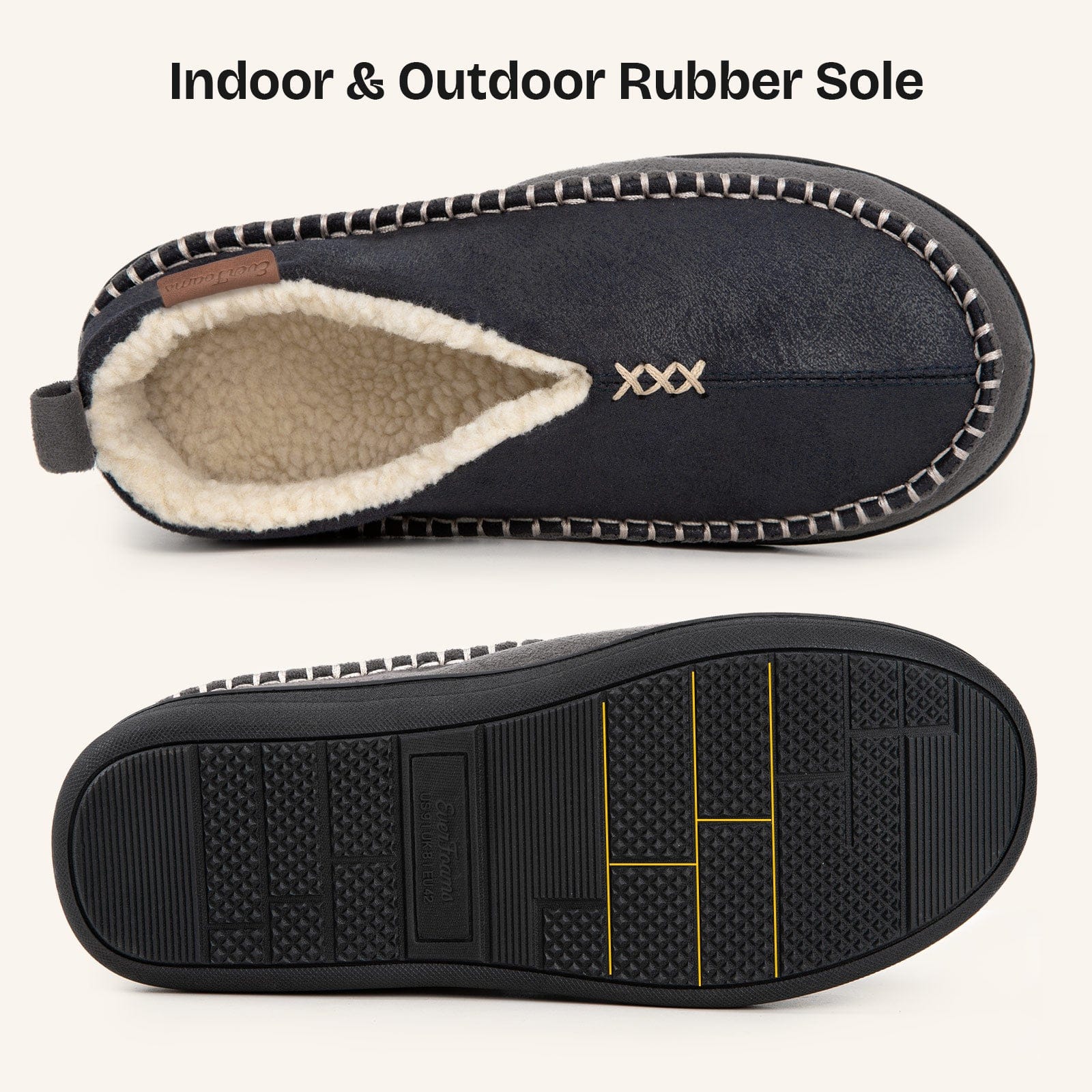 Men's Micro Suede Memory Foam Moccasin Slippers