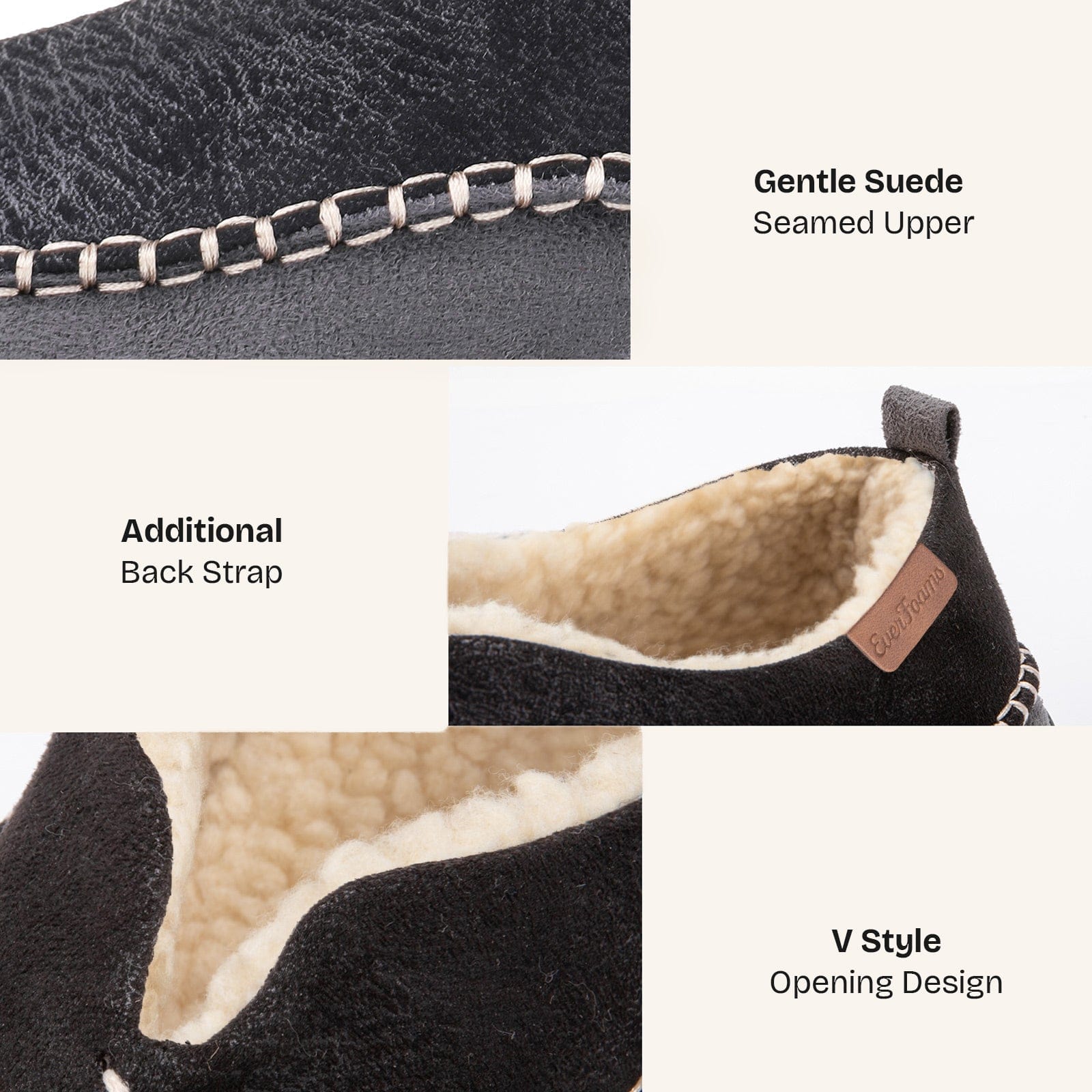 Men's Micro Suede Memory Foam Moccasin Slippers