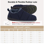 Men's Warm Quilted Memory Foam Ankle Mule Slippers