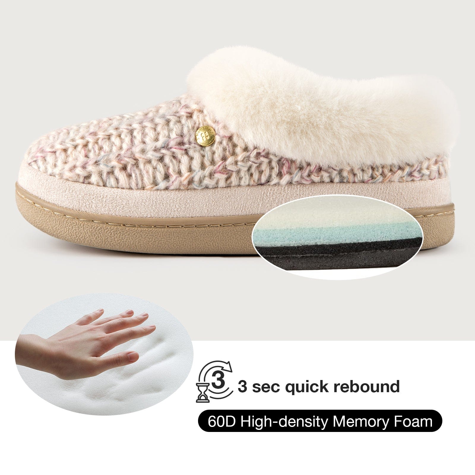 Women's Knit Clog Slippers