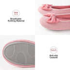 Women's Ballerina Slippers Lightweight Comfy Memory Foam House Shoes