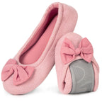 Women's Ballerina Slippers Lightweight Comfy Memory Foam House Shoes