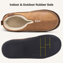 Men's Micro Suede Memory Foam Moccasin Slippers