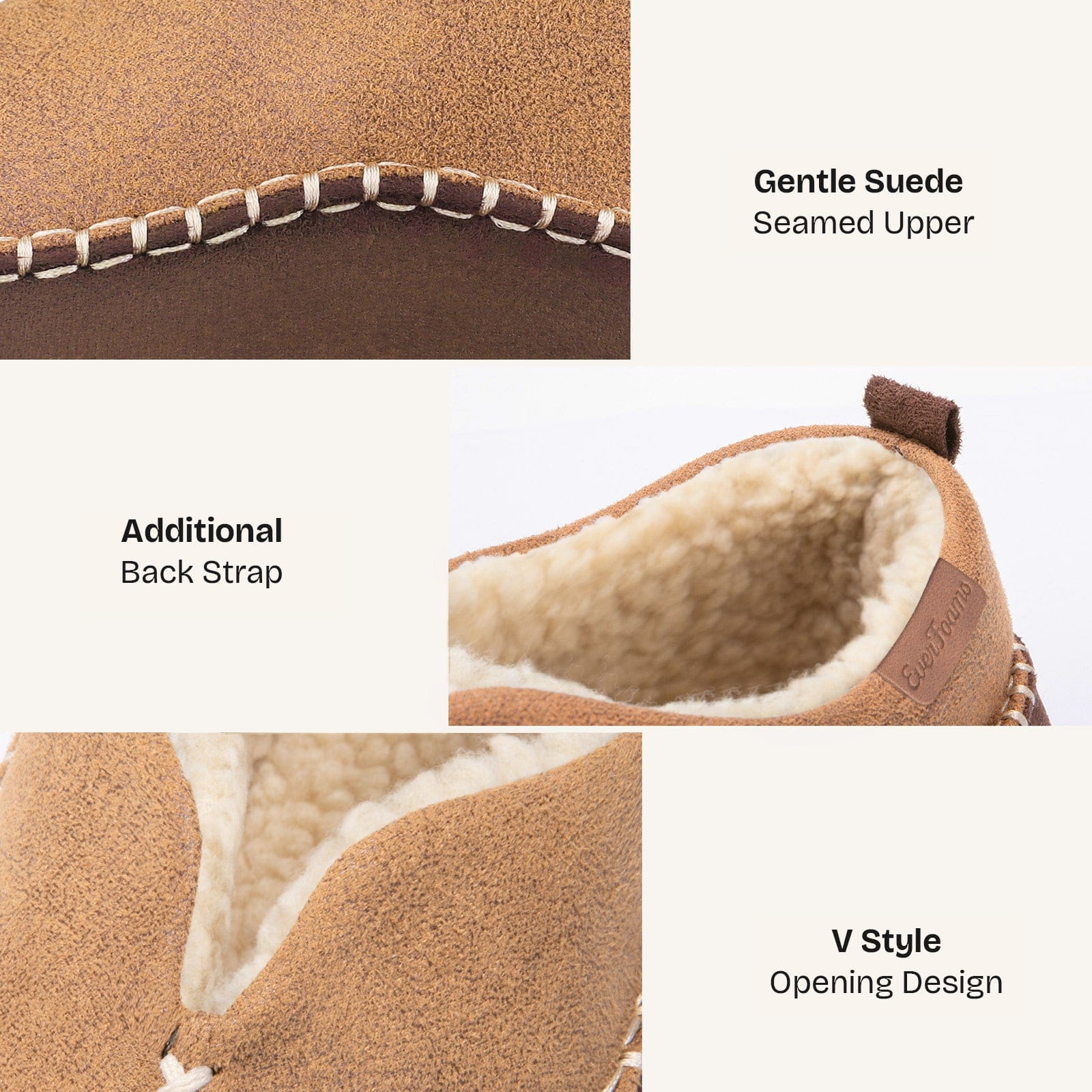 Men's Micro Suede Memory Foam Moccasin Slippers