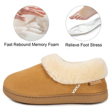 Women's Fluffy Memory Foam Closed-back Slippers