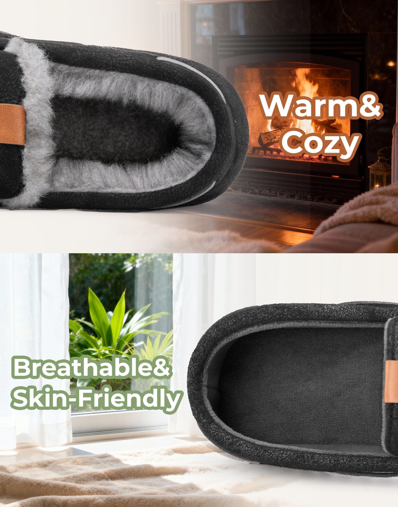 Men's Classic Moccasin Slippers