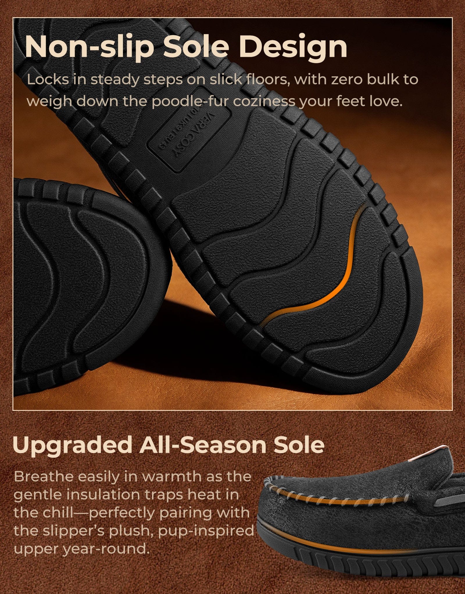 Men's Classic Moccasin Slippers