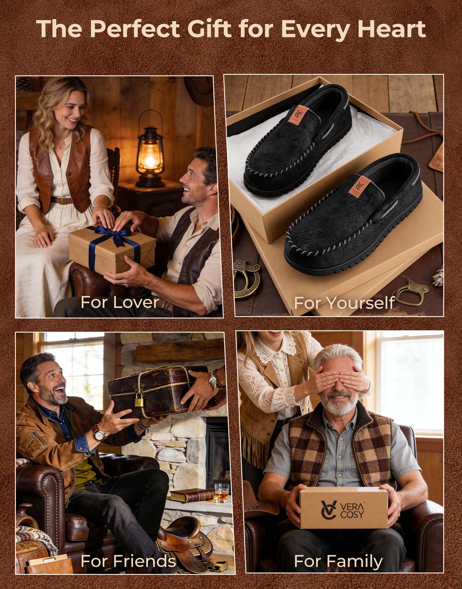Men's Classic Moccasin Slippers