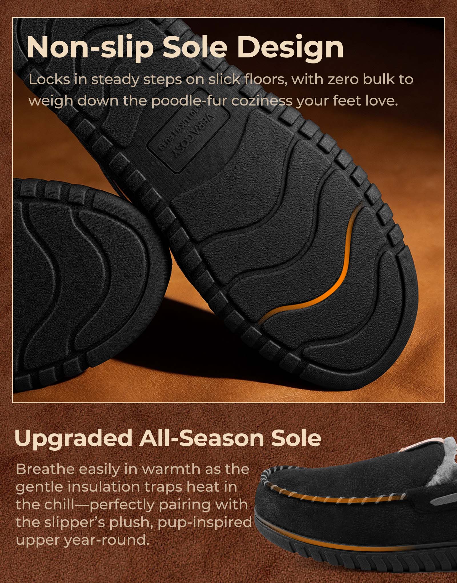 Men's Classic Moccasin Slippers