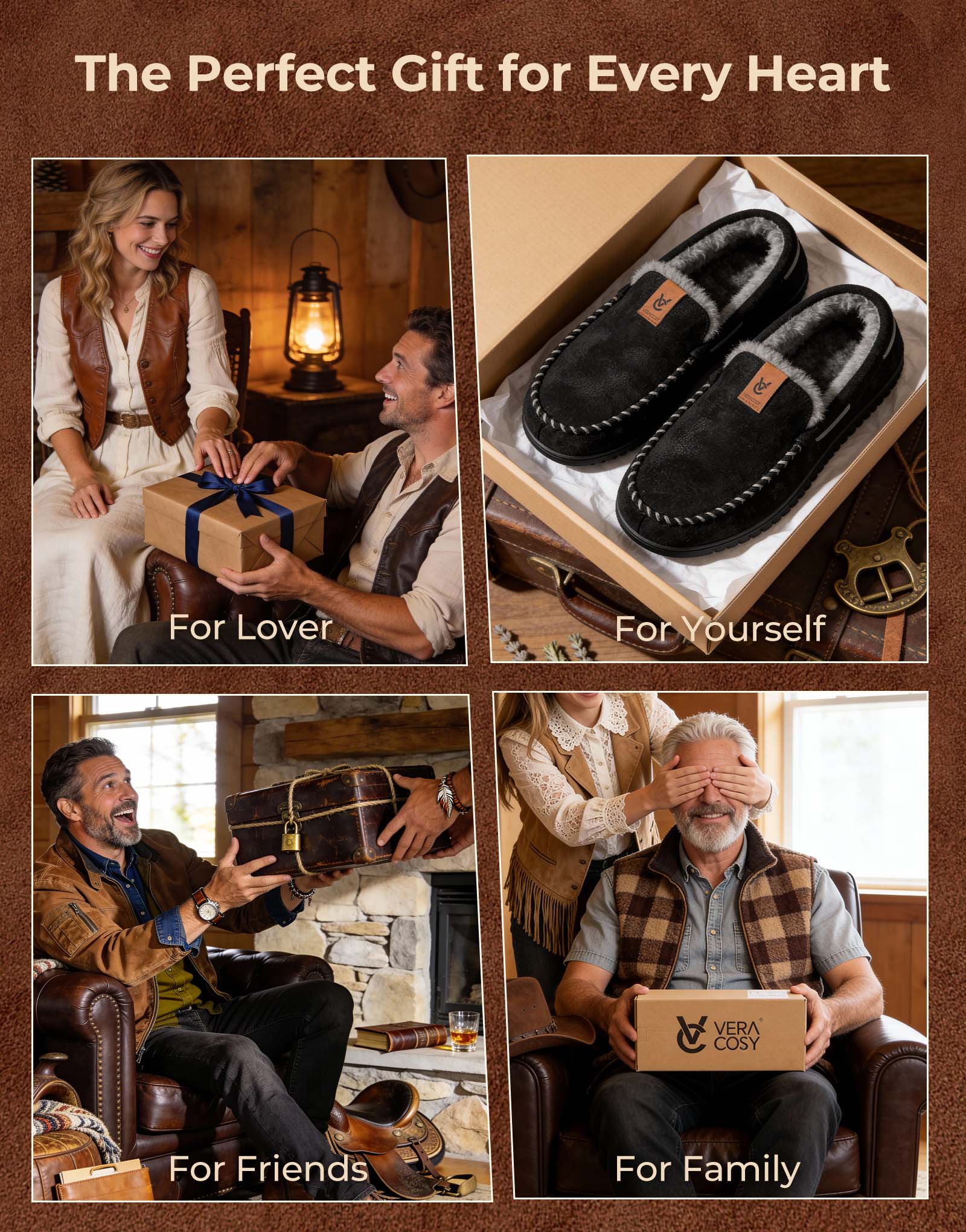 Men's Classic Moccasin Slippers